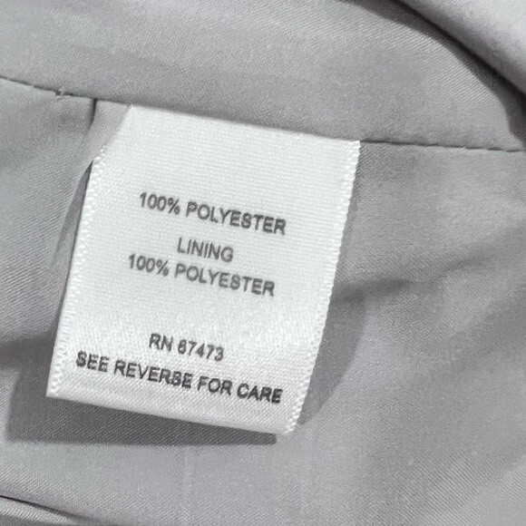 Taylor beautiful gray blue and black chiffon halter dress size 6 - Picture 8 of 8